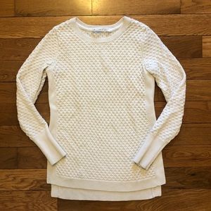 Athleta Hi-lo Cream Sweater